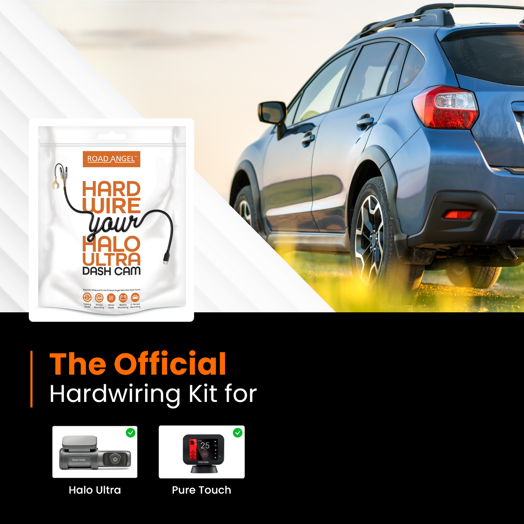 Road Angel Halo Vision64 Hardwire Kit HWK5VC