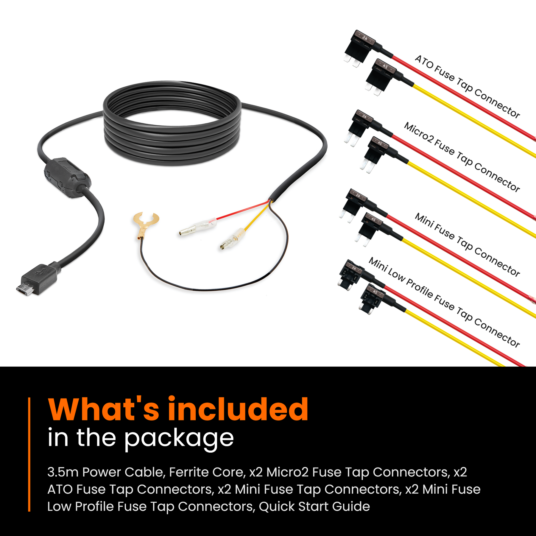 Road Angel Halo Start Hardwire Kit HWK5V