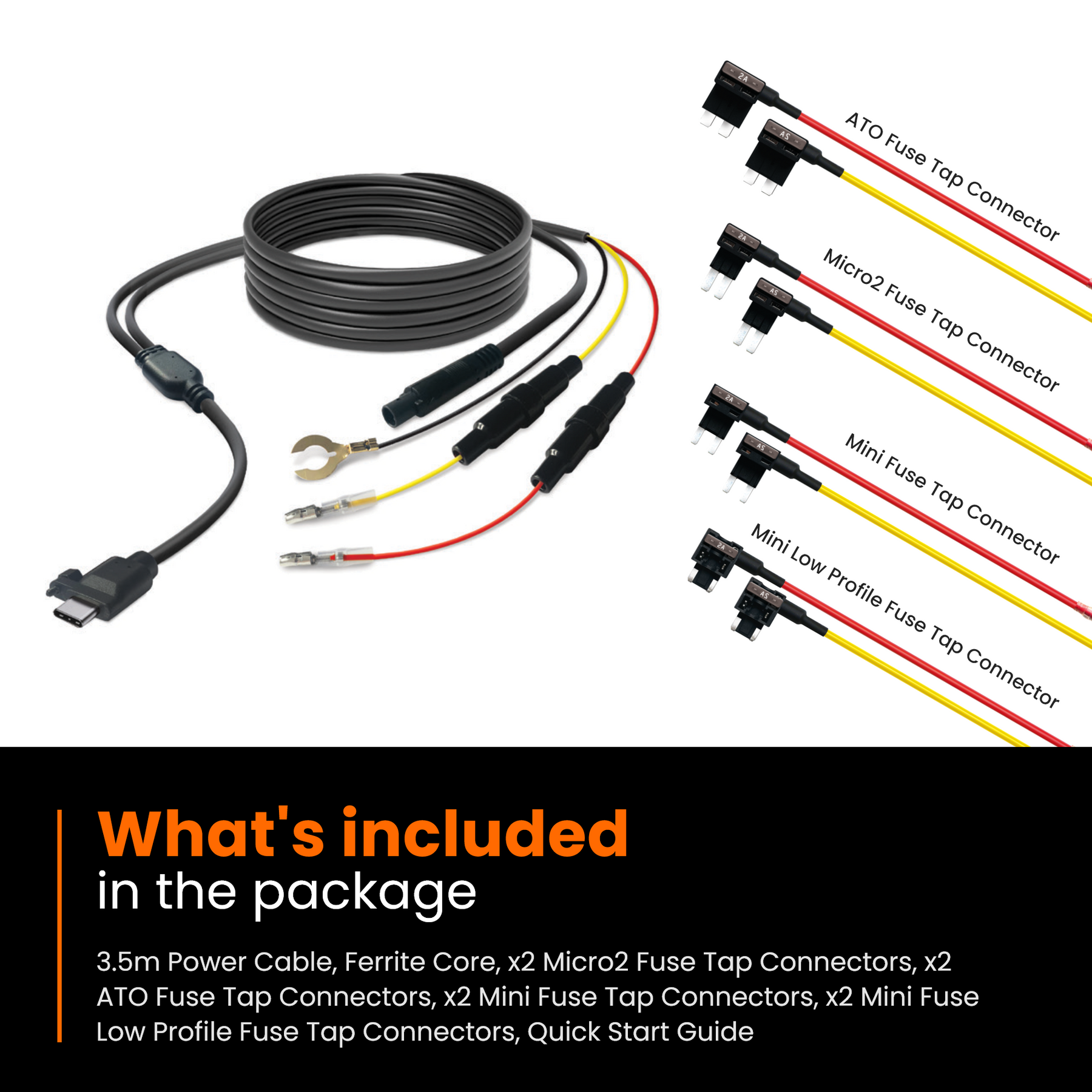 Road Angel Halo Pro64 Hardwire Kit HWK12V