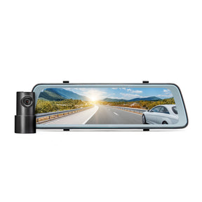 Road Angel Halo Vision64 Dashcam Set - 10” LCD Touchscreen - 1440p QHD Beeld - Spiegel Dashcam en Achteruitrijcamera - wifi - Inclusief 64GB SD kaart